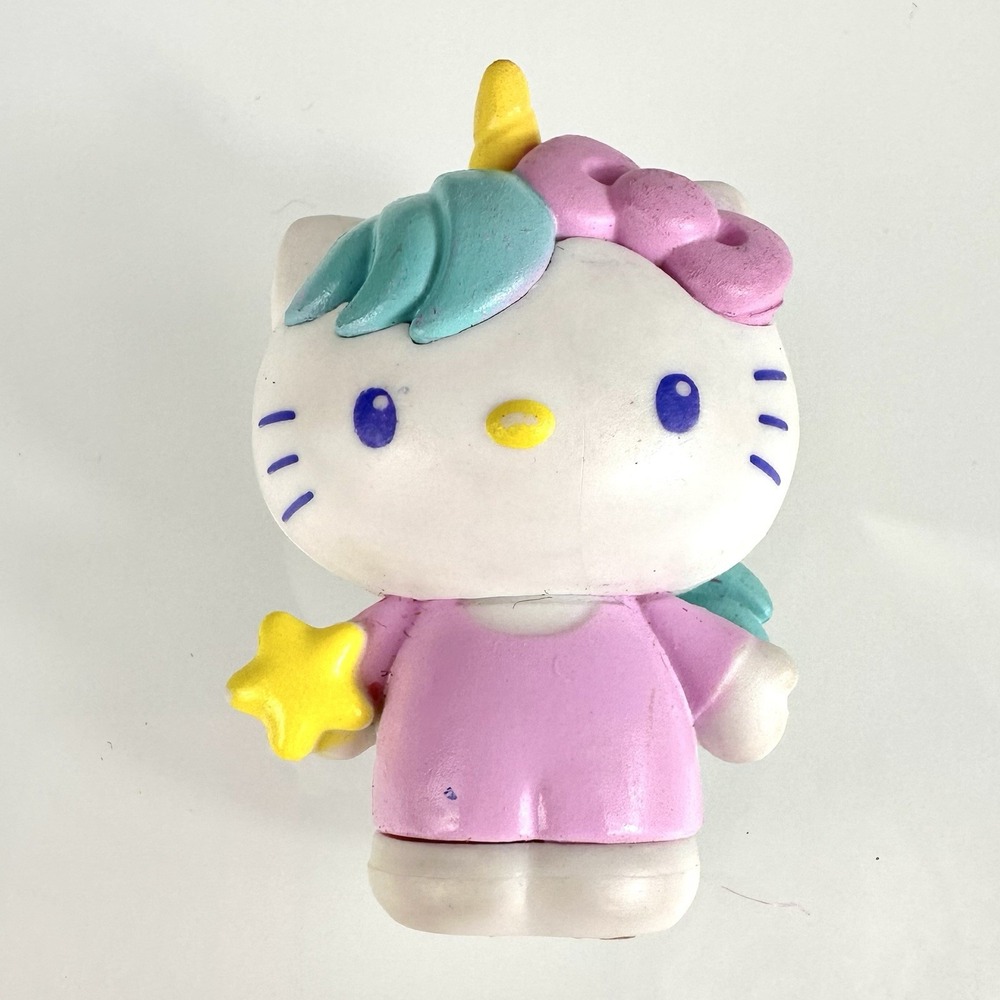 Hello Kitty Unicorn Costume Pink Bow 1.5" Mini Figure Sanrio